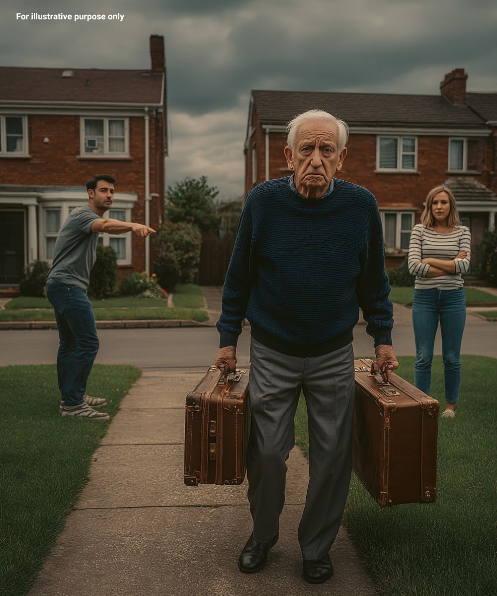 Marc, un homme d'âge mûr, regarde par la fenêtre avec une expression résignée