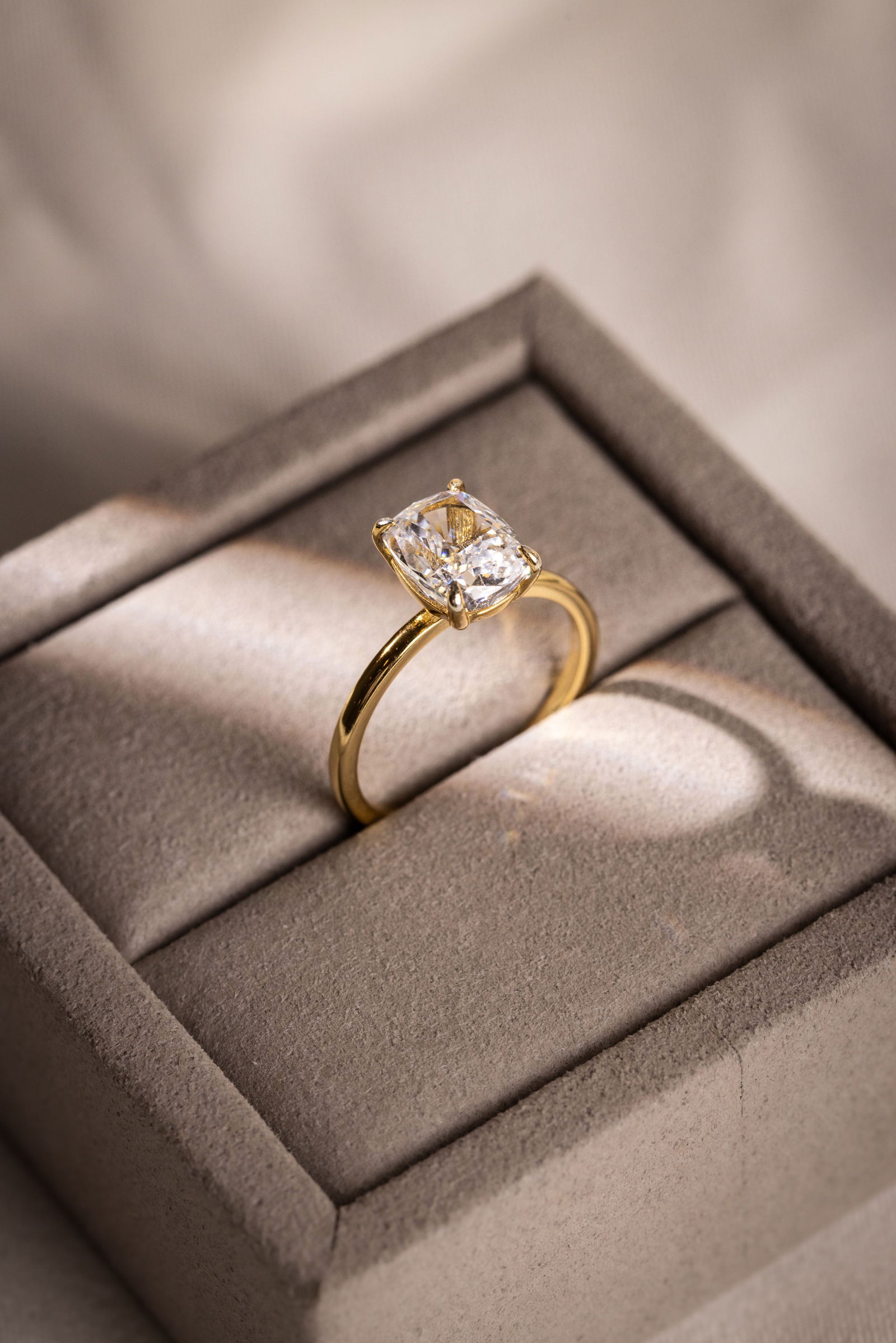 Bague de fiançailles en diamant