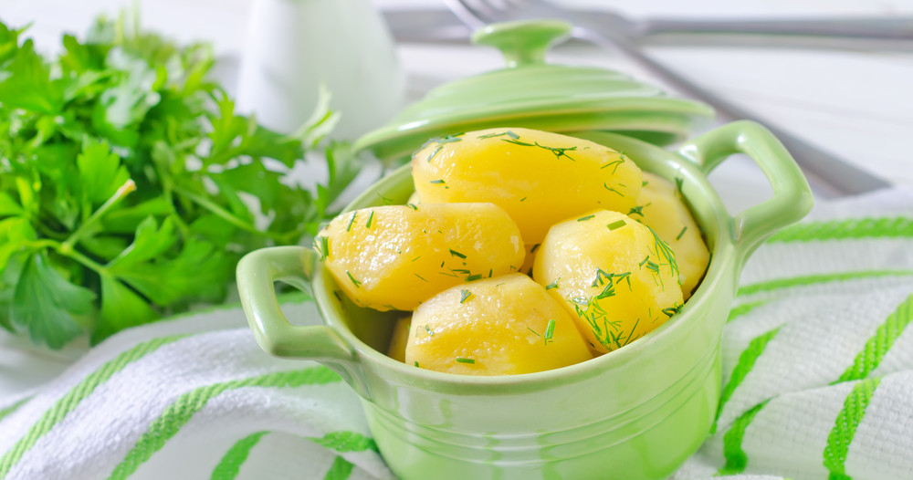 Pommes de terre vapeur avec persil