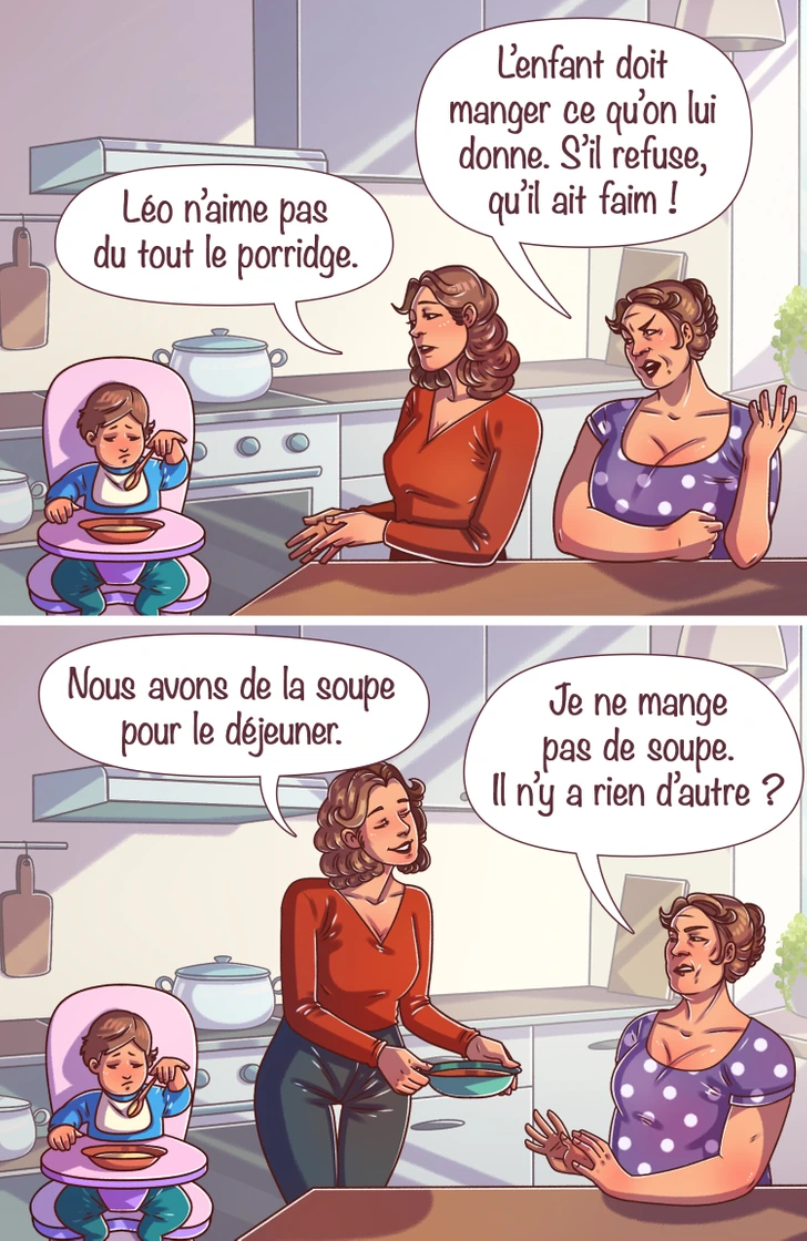 Enfant devant son assiette pleine