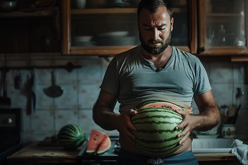 Homme réalisant son comportement