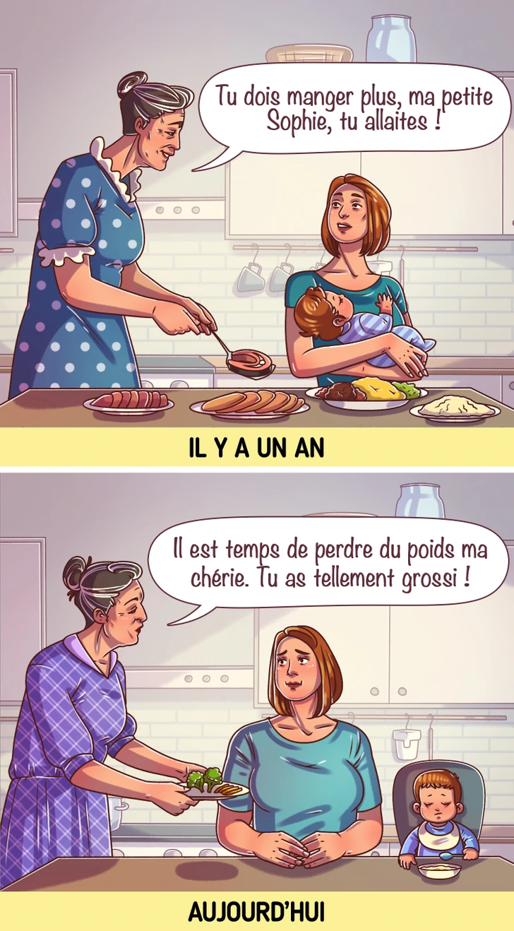 Mère allaitant son nouveau-né