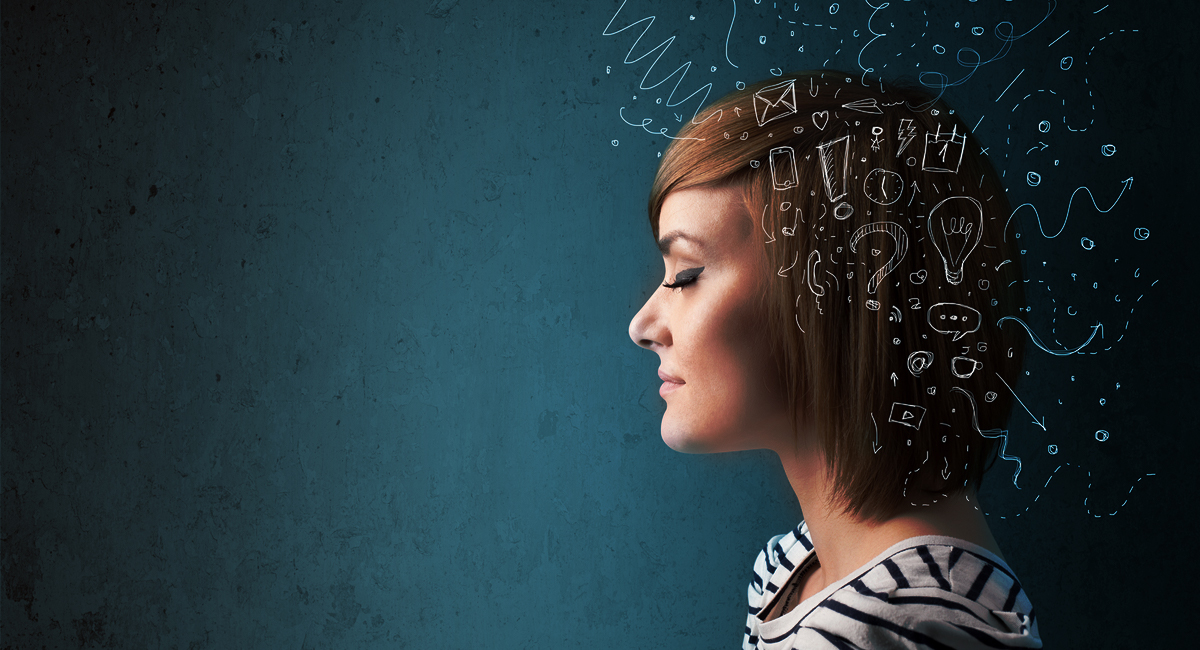 Illustration d'un cerveau en pleine réflexion