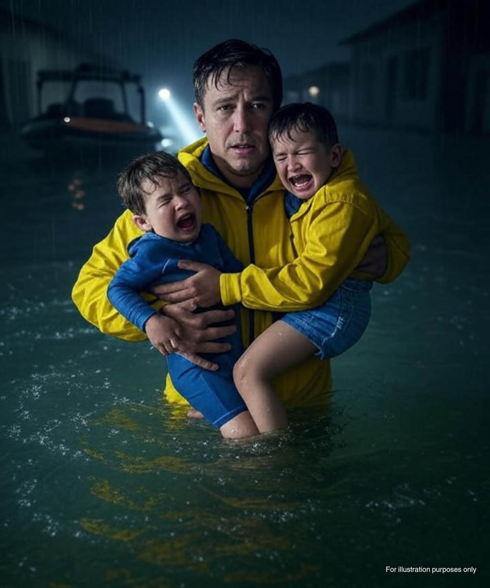Inondation soudaine dans une maison