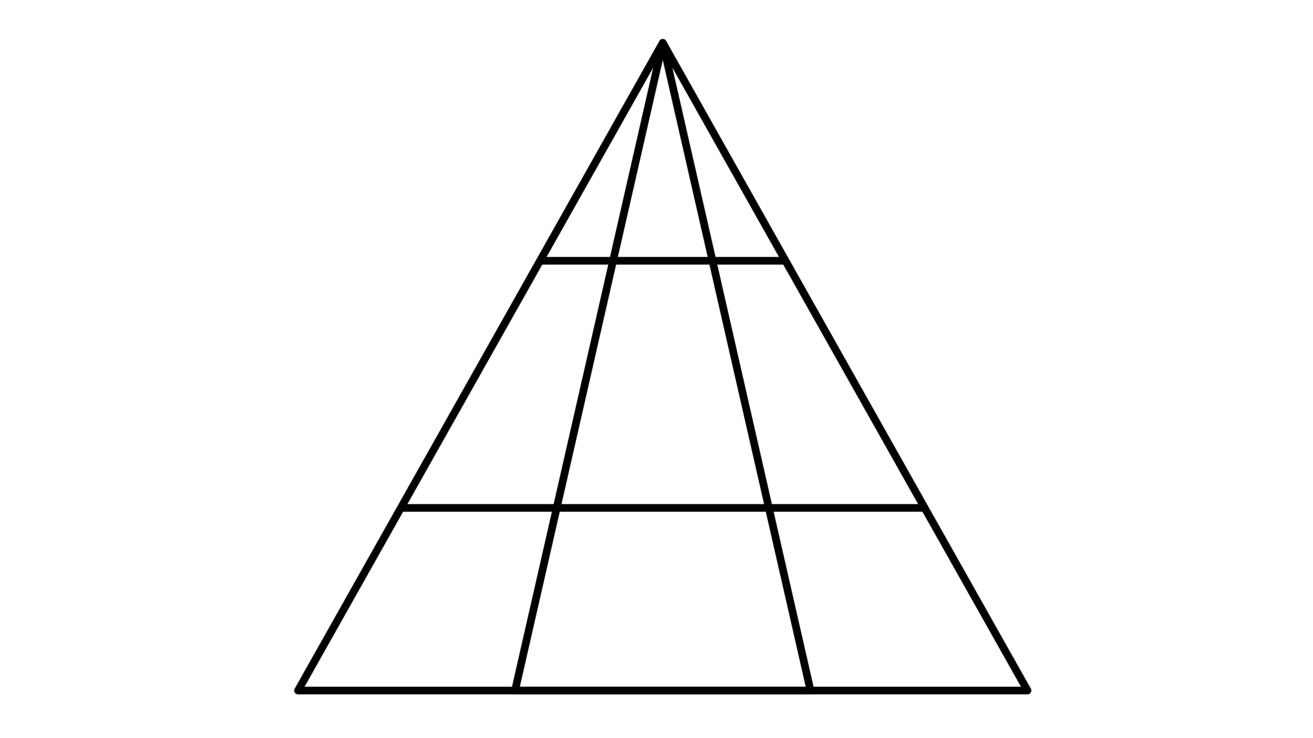 Illusion optique de triangles imbriqués