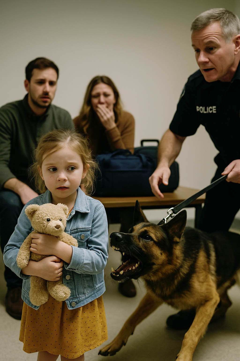 Chien policier Malinois en service