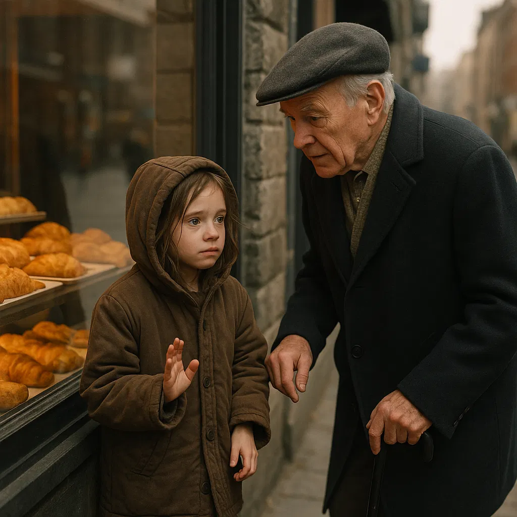 Un homme âgé observant par une fenêtre