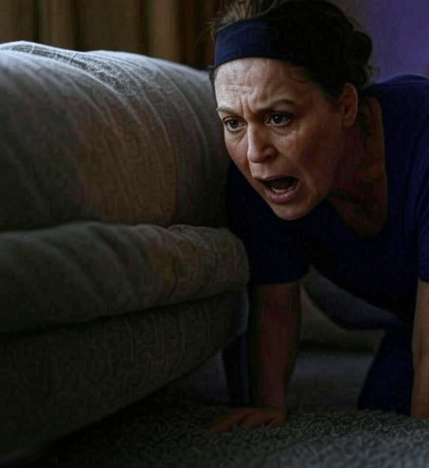 Femme seule dans une pièce vide, serrant un papier