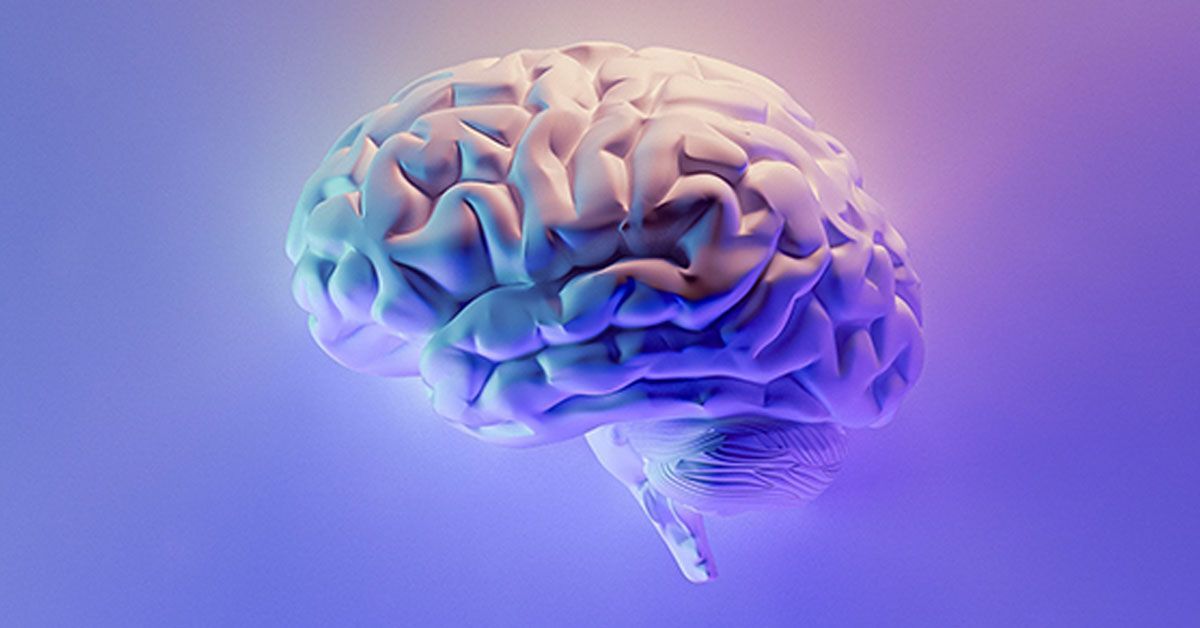 Cerveau lumineux symbolisant l'activité neuronale