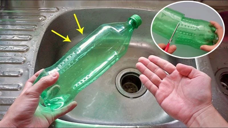 Bouteille recyclée en filtre pratique
