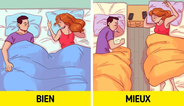 Chambre à coucher avec literie individuelle confortable