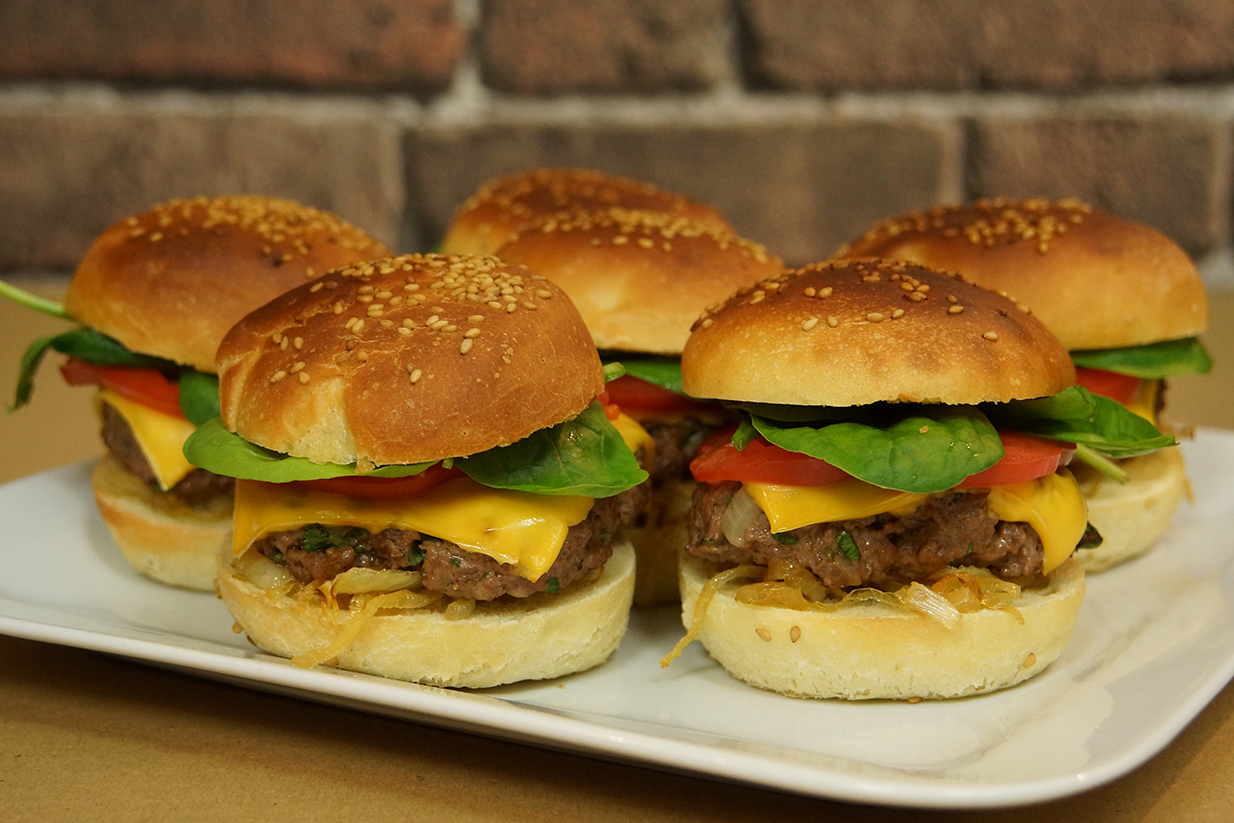 Image appétissante de burgers maison