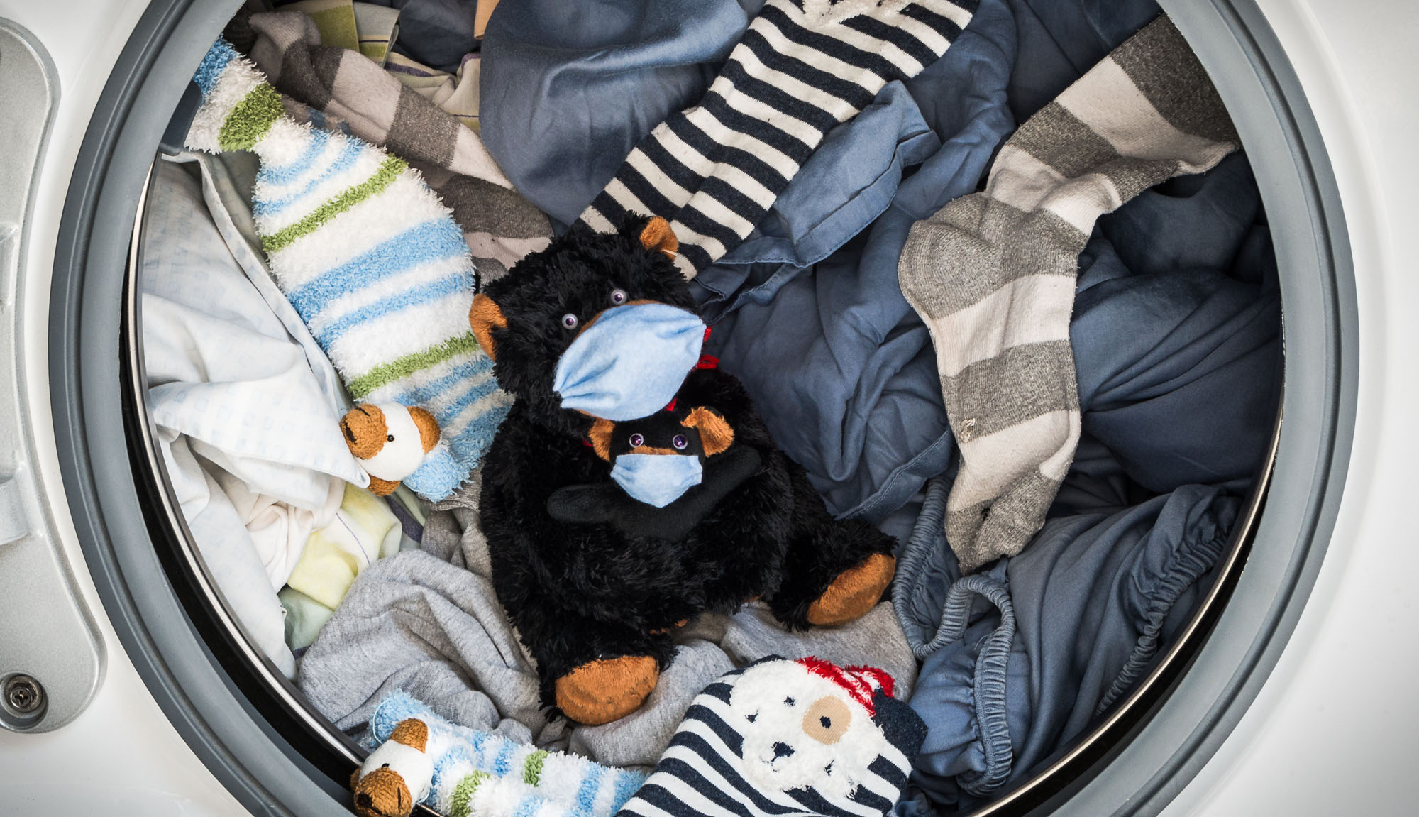 Machine à laver trop chargée