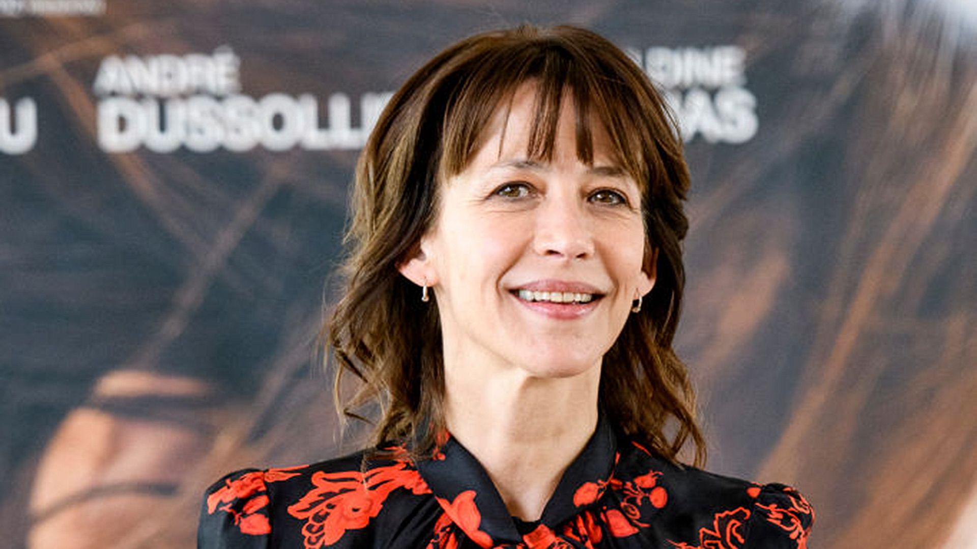 Portrait rapproché de Sophie Marceau