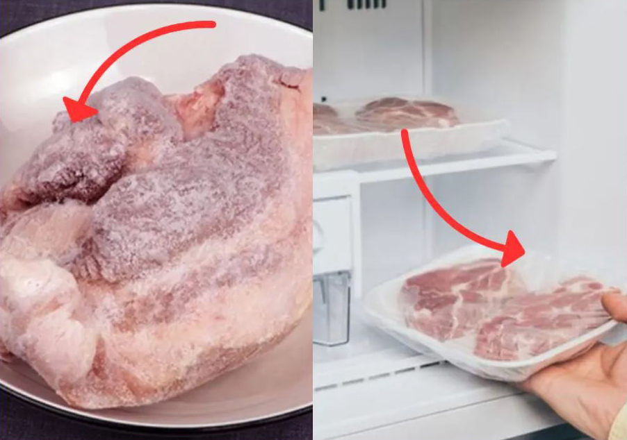 Technique de décongélation rapide avec deux casseroles