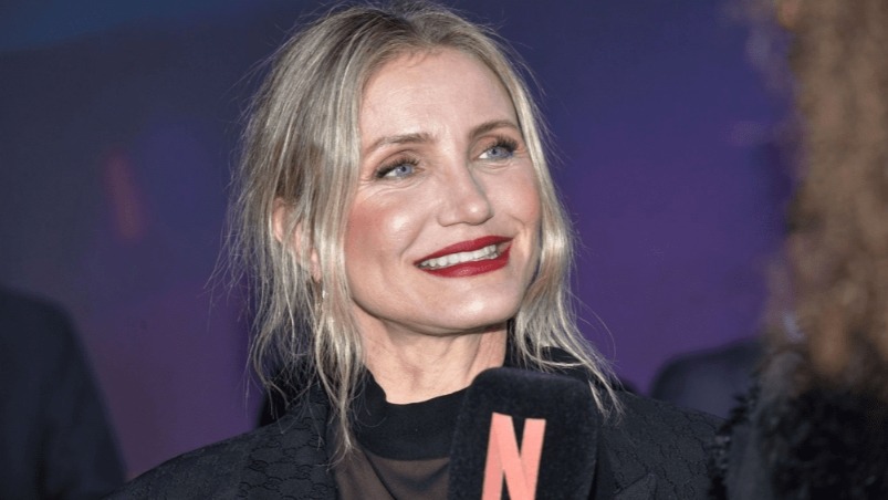 Cameron Diaz avec ses livres