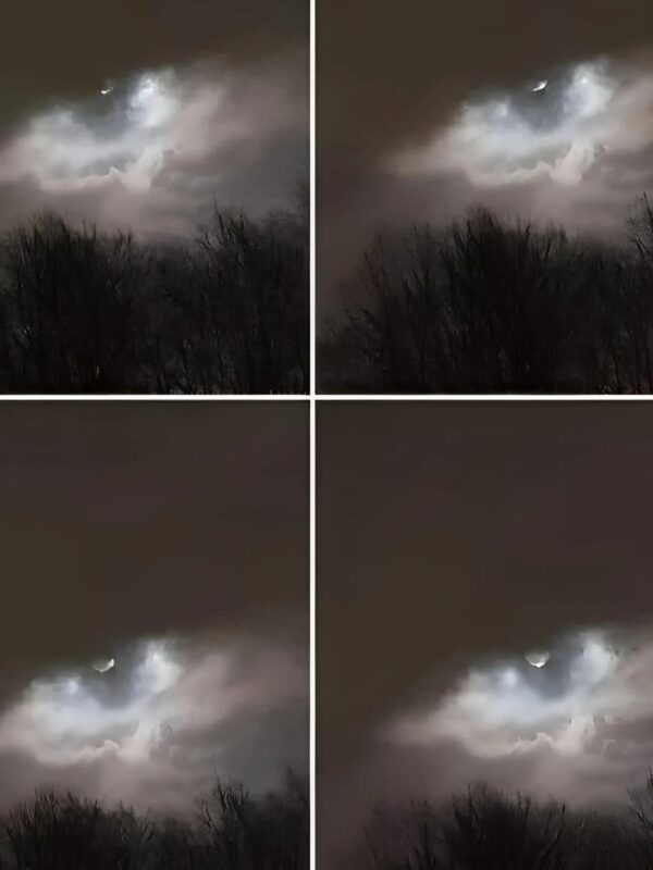 Autre angle de la formation nuageuse, montrant son aspect changeant