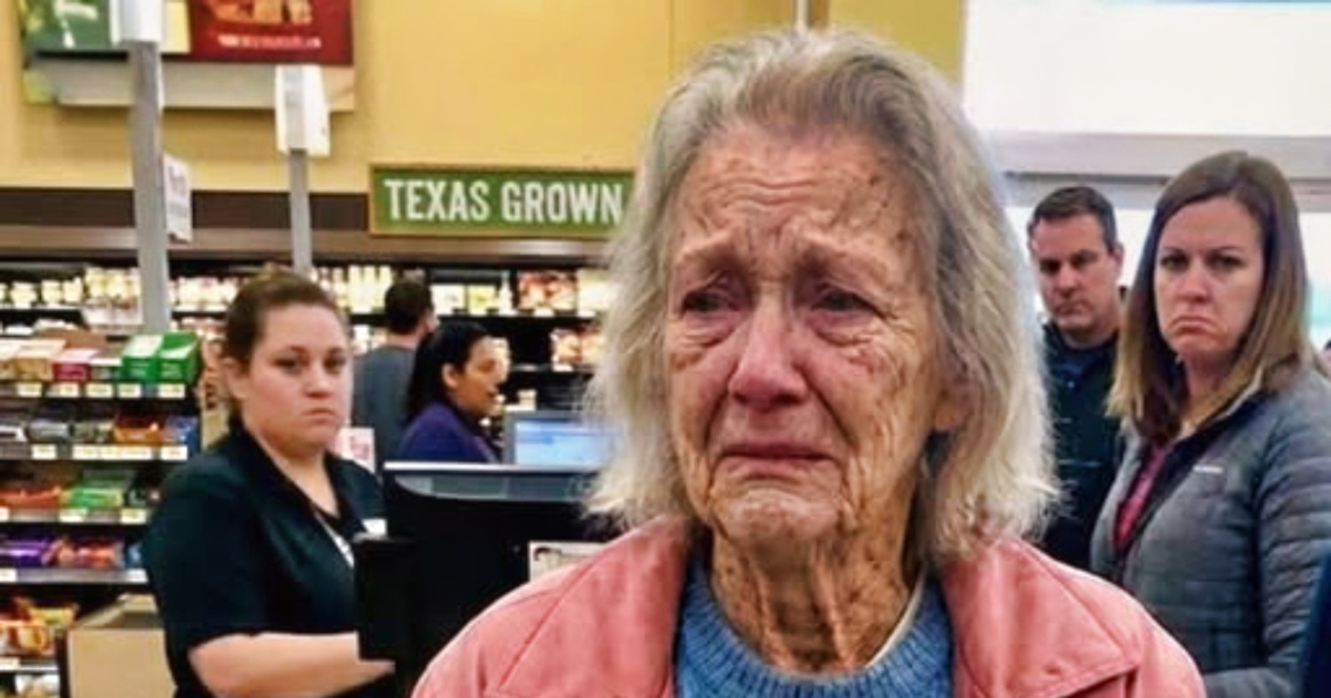 Illustration d'une scène de supermarché avec une file d'attente